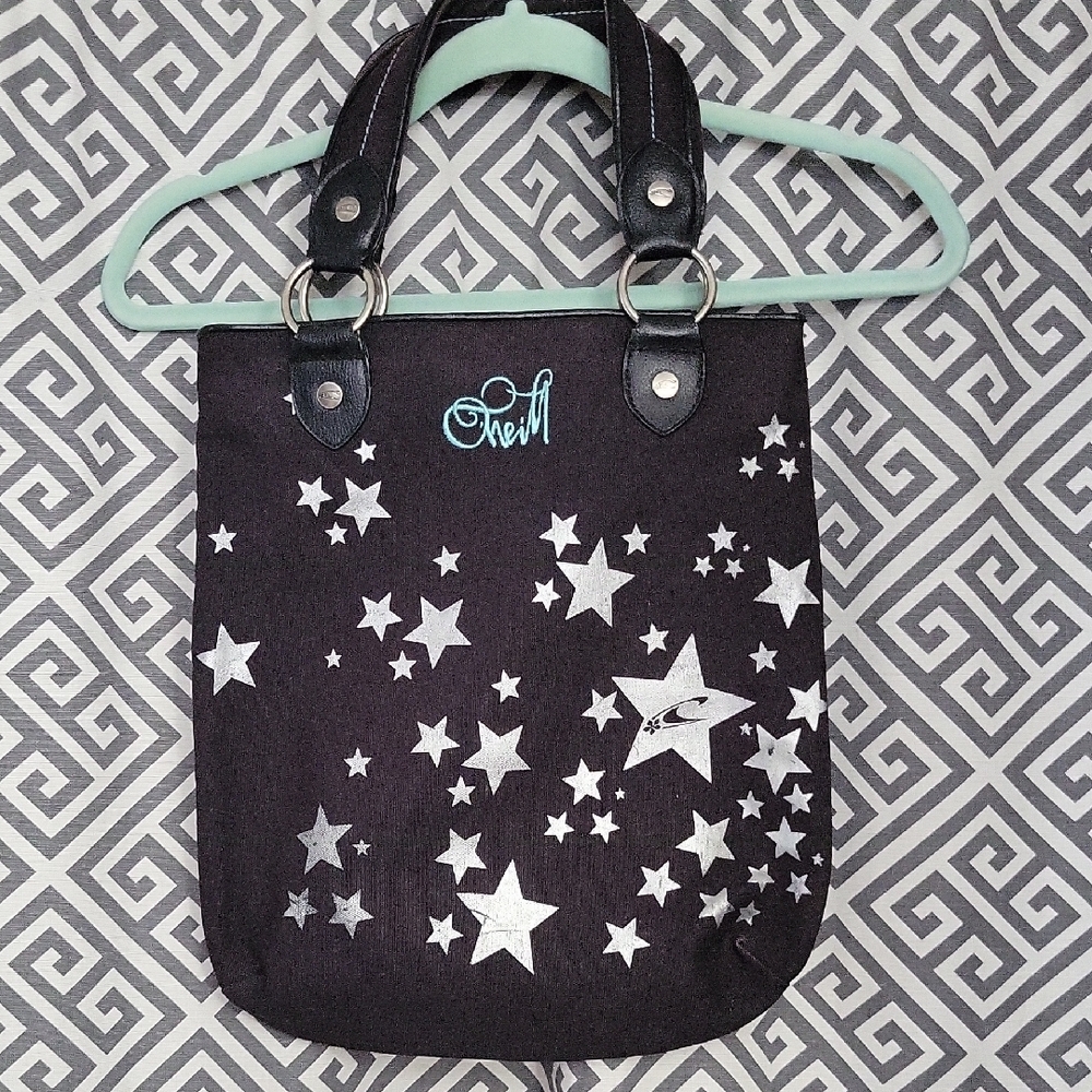 O'Neill Black Satchel with Star Pattern